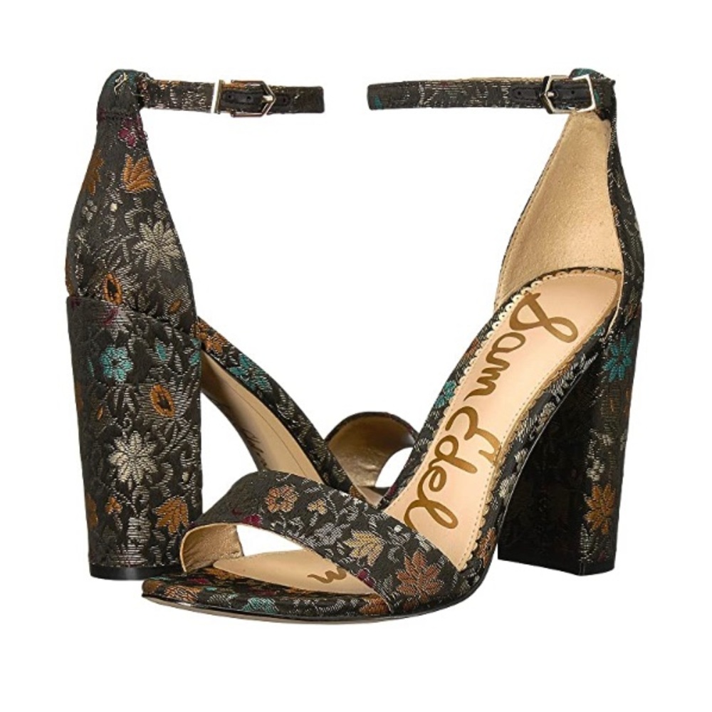 Sam Edelman Yaro Floral Heels Sz 9